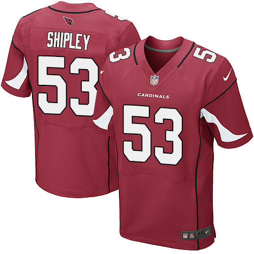 Men's Elite A.Q. Shipley Nike Jersey Red Home - #53 NFL Arizona Cardinals
